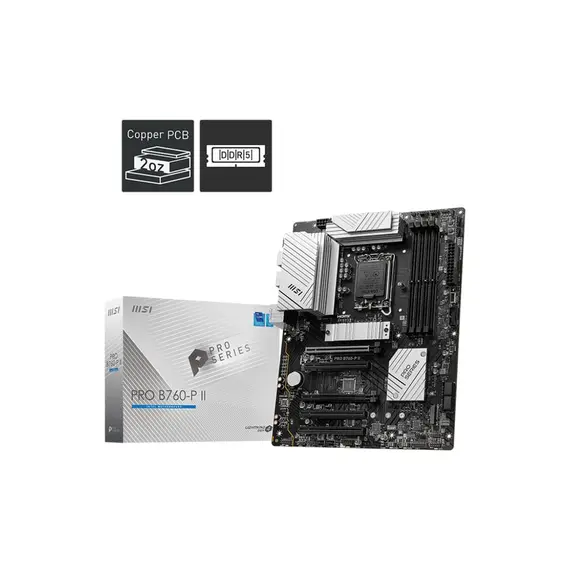 დედა დაფა MSI MB B760 S1700 ATX PRO B760-P II  - Primestore.ge