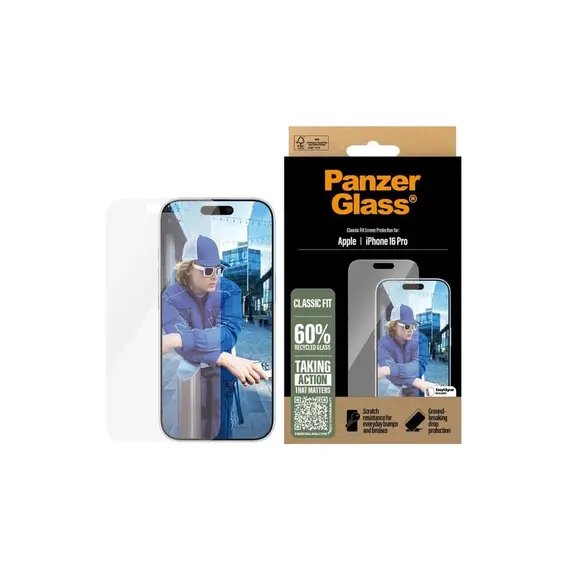 PanzerGlass iPhone 16 Pro Screen Protector Classic Fit, 3 image