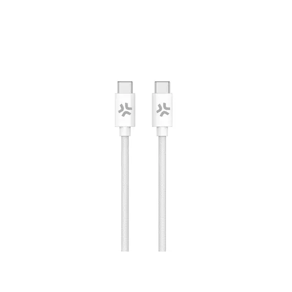 USB კაბელი Celly PD USB Type-C cable to USB Type-C (60 W) 1.5M White , 2 image - Primestore.ge