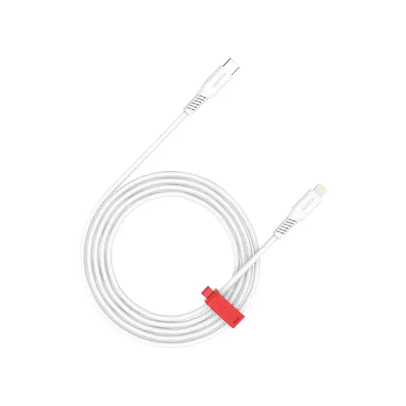 USB კაბელი Canyon USB-C to Lightning 30W Cable (1.2m) - White  - Primestore.ge