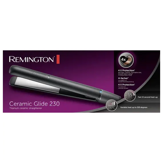 თმის გასასწორებელი Remington S3700 E51 Ceramic Glide 230 , 2 image - Primestore.ge