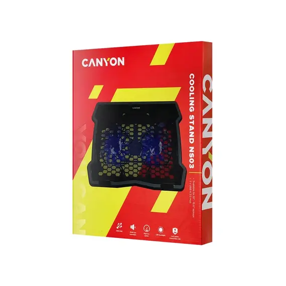 ქულერი Canyon cooler NS03 2Fan - Black , 4 image - Primestore.ge