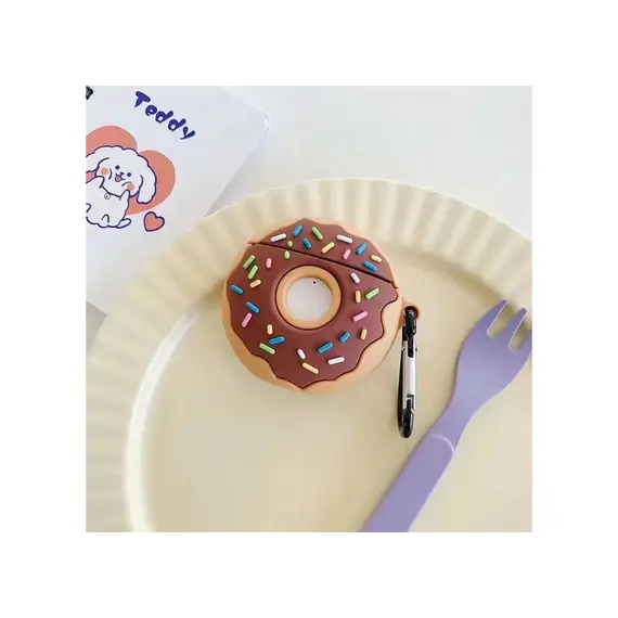 ყურსასმენის ქეისი Silicone Case for AirPods 2nd gen - Donuts  - Primestore.ge