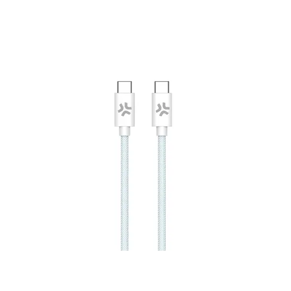 USB კაბელი Celly PD USB Type-C cable to USB Type-C (60 W) 1.5M Azure  - Primestore.ge