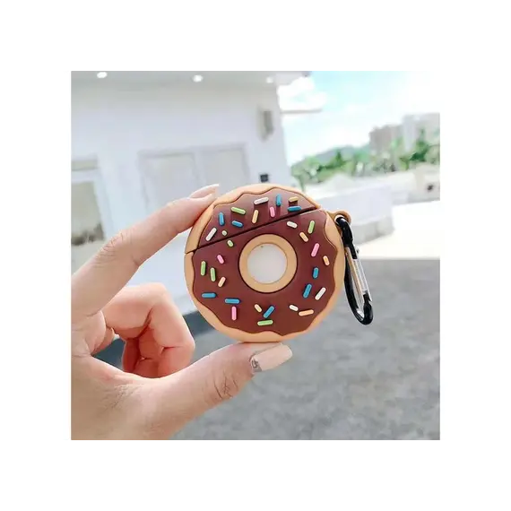 ყურსასმენის ქეისი Silicone Case for AirPods 2nd gen - Donuts , 3 image - Primestore.ge