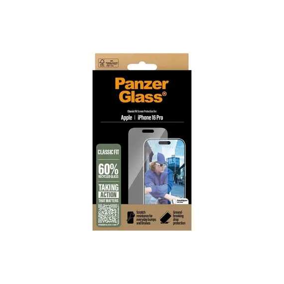 PanzerGlass iPhone 16 Pro Screen Protector Classic Fit, 4 image