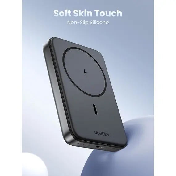 პორტატული დამტენი UGREEN PB561 (25919), 10000mAh, Type-C, Magnetic Power Bank, Grey , 5 image - Primestore.ge