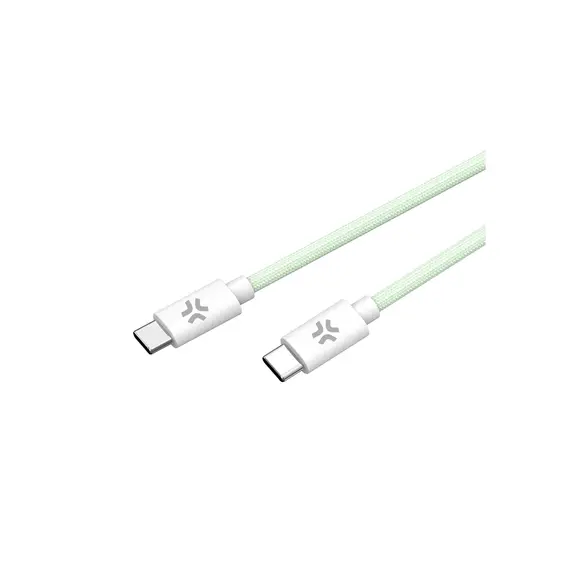 USB კაბელი Celly PD USB Type-C cable to USB Type-C (60 W) 1.5M Green , 2 image - Primestore.ge