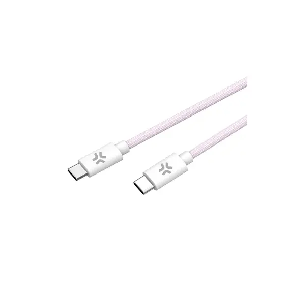 USB კაბელი Celly PD USB Type-C cable to USB Type-C (60 W) 1.5M Pink  - Primestore.ge