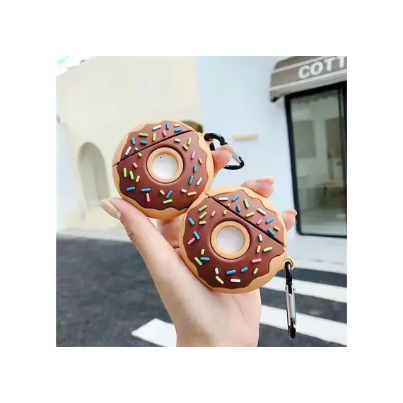 ყურსასმენის ქეისი Silicone Case for AirPods 2nd gen - Donuts , 4 image - Primestore.ge