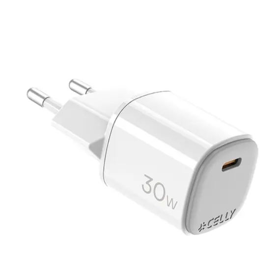 ადაპტერი Celly 35W GaN Wall charger White  - Primestore.ge