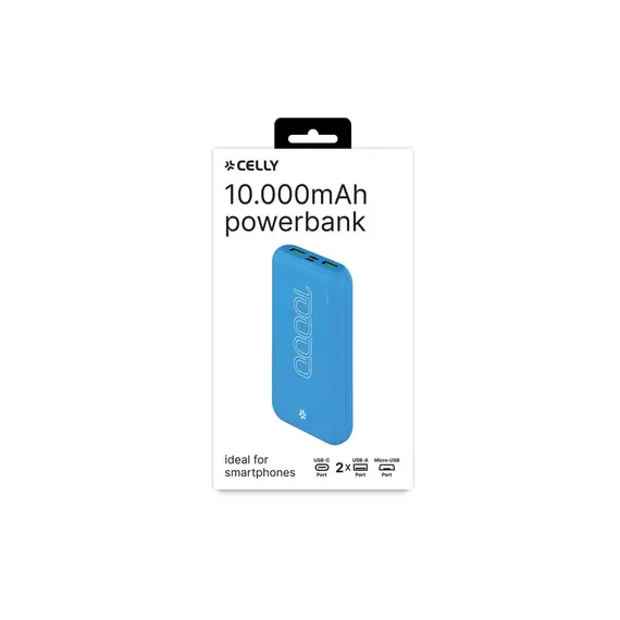 პორტატული დამტენი Celly 10W Energy Power Bank (10000mAh) Blue , 2 image - Primestore.ge