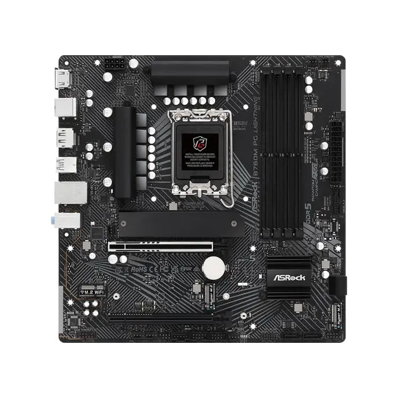დედა დაფა ASROCK MB B760 S1700 MATX B760M PG LIGHTNING , 2 image - Primestore.ge