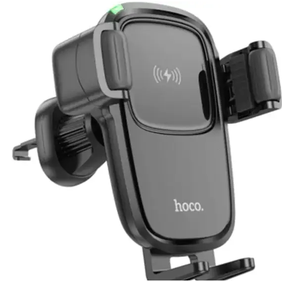 მანქანის დამტენი Hoco DCA37 Dawn suction cup car holder Balck  - Primestore.ge