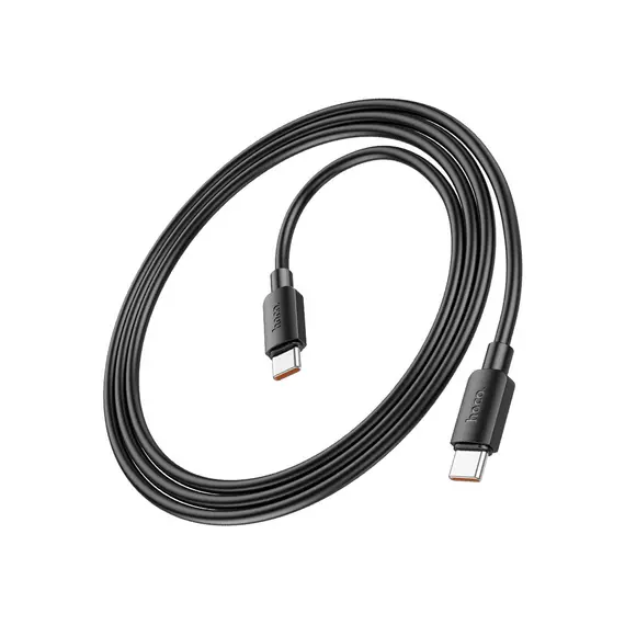 USB კაბელი Hoco X96 Hyper 100W fast charging Type-C to Type-C Cable 1m – Black , 2 image - Primestore.ge
