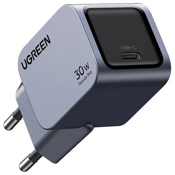 მობილურის დამტენი UGREEN X703 (35006) Nexode Pro, 30W, Type-C, Grey , 2 image - Primestore.ge