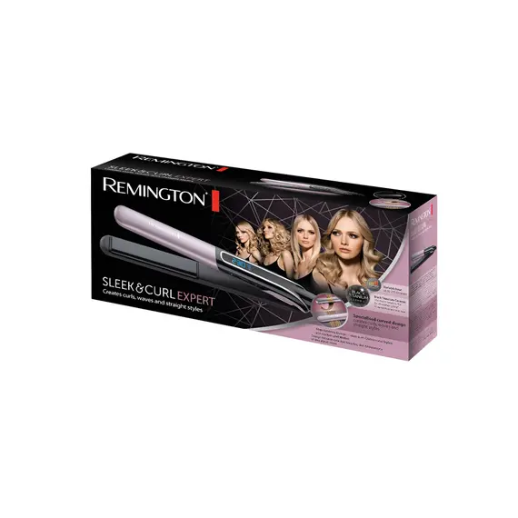 თმის გასასწორებელი Remington S6700 E51 Sleek & Curl Expert , 2 image - Primestore.ge