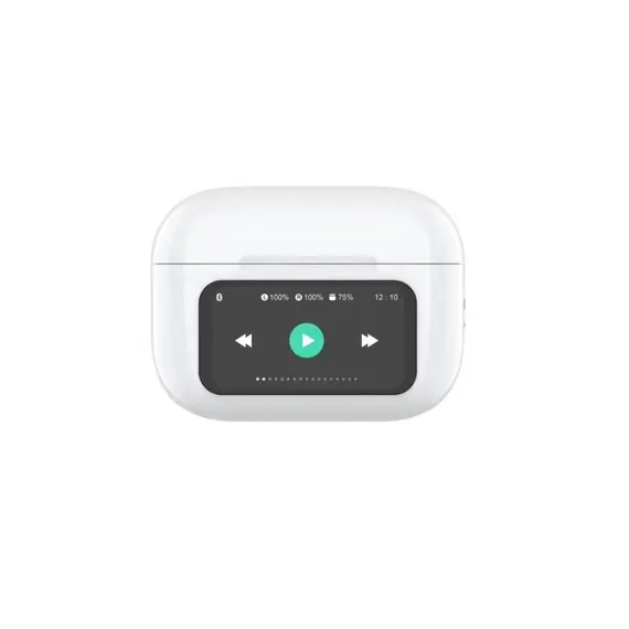 ყურსასმენი Celly SOUNDLED With ANC & ENC True Wireless Earphones with LED display White , 3 image - Primestore.ge