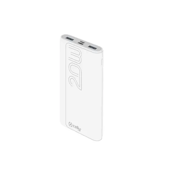 პორტატული დამტენი Celly 20W PD Power Bank (10000mAh) White  - Primestore.ge
