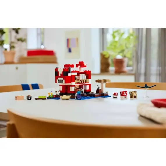 ლეგო LEGO Constructor Minecraft The Mooshroom House , 3 image - Primestore.ge