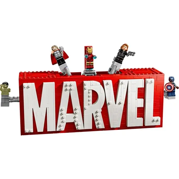ლეგო LEGO Constructor Super Heroes MARVEL Logo & Minifigures , 2 image - Primestore.ge