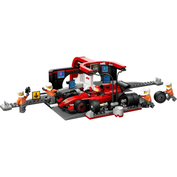 ლეგო LEGO Constructor City F1 Pit Stop & Pit Crew with Ferrari Car Set , 2 image - Primestore.ge