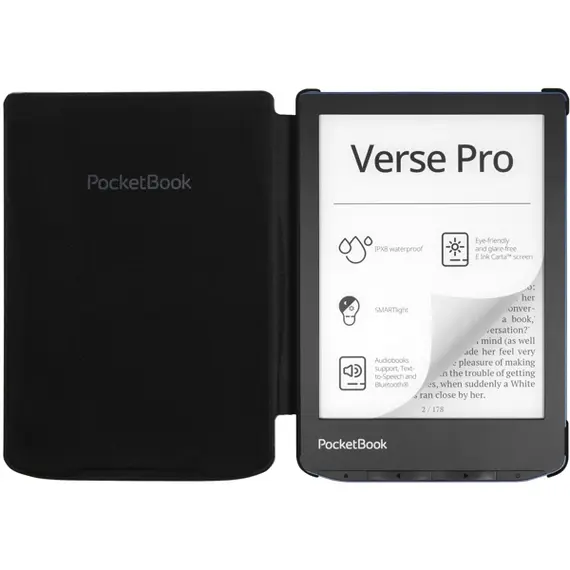 პლანშეტის ქეისი PocketBook H-S-634-K-CIS, E-Book Reader PB629/PB634, Cover, Black , 7 image - Primestore.ge