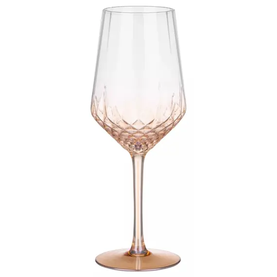ჭიქების ნაკრები Ardesto AR2646G Black Mars Favola, 460ml, 2pcs, Wine Glasses Set, Transparent/Golden  - Primestore.ge