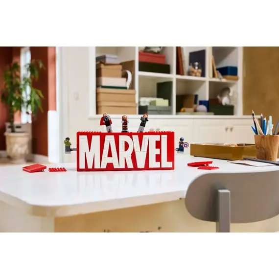 ლეგო LEGO Constructor Super Heroes MARVEL Logo & Minifigures , 7 image - Primestore.ge