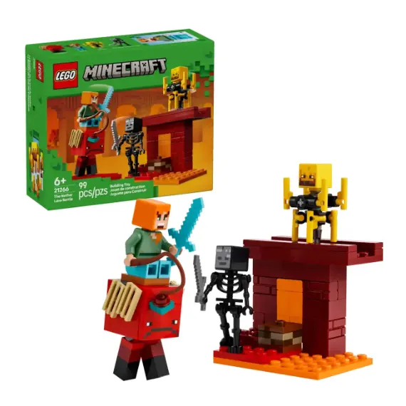 ლეგო LEGO Constructor Minecraft The Nether Lava Battle Set  - Primestore.ge