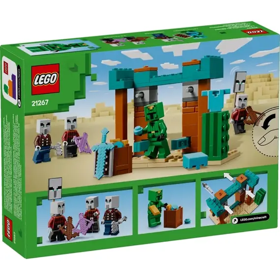 ლეგო LEGO Constructor Minecraft The Illager Desert Patrol Set , 5 image - Primestore.ge