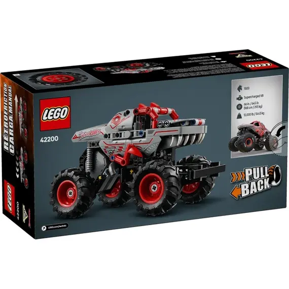 ლეგო LEGO Constructor Technic Monster Jam ThunderROARus Pull-Back , 5 image - Primestore.ge
