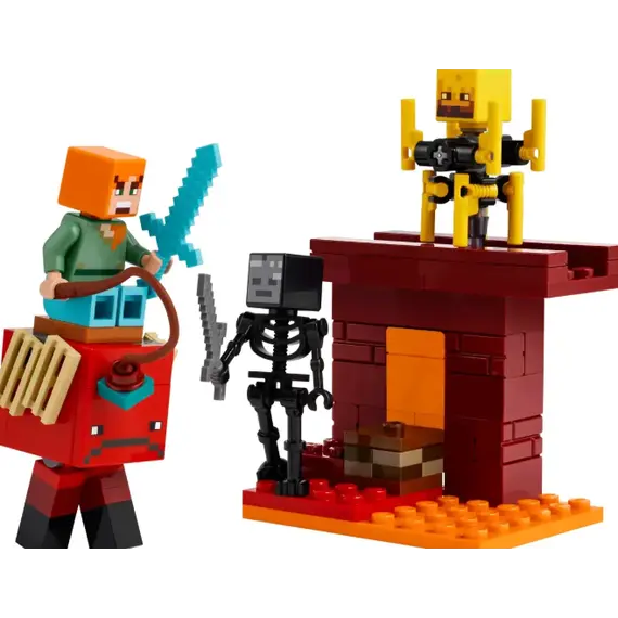 ლეგო LEGO Constructor Minecraft The Nether Lava Battle Set , 2 image - Primestore.ge