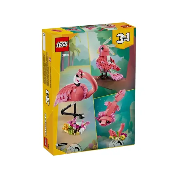 ლეგო LEGO Constructor Creator Wild Animals: Pink Flamingo , 6 image - Primestore.ge