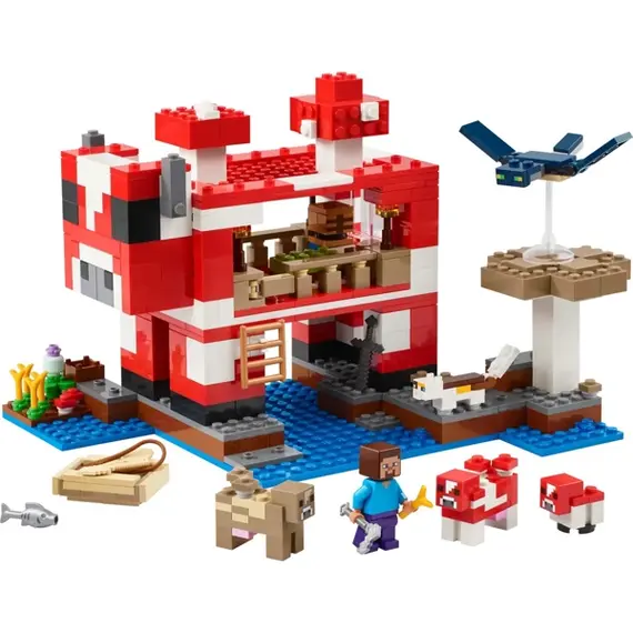 ლეგო LEGO Constructor Minecraft The Mooshroom House , 2 image - Primestore.ge
