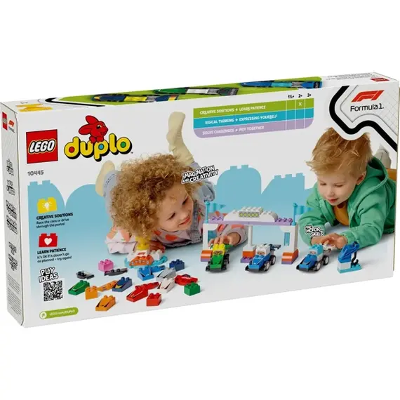 ლეგო LEGO Constructor DUPLO Town F1 Team Race Cars & Drivers , 4 image - Primestore.ge
