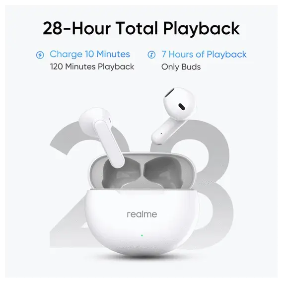 ყურსასმენი REALME BUDS T01 WHITE , 5 image - Primestore.ge