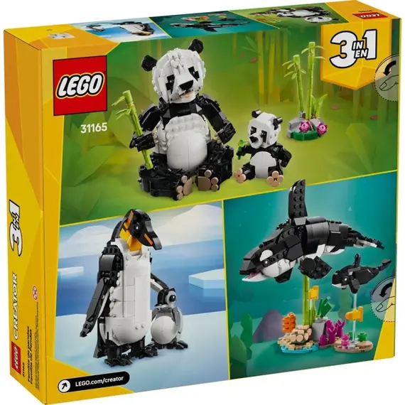 ლეგო LEGO Constructor Creator Wild Animals Panda Family - Primestore.ge