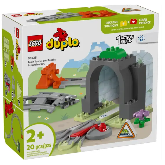 ლეგო LEGO Constructor DUPLO Town Train Tunnel and Tracks Expansion Set , 4 image - Primestore.ge