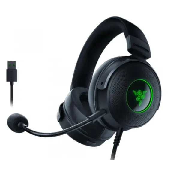 ყურსასმენი Razer Headset Kraken V3 Hypersense 7.1 USB-A RGB, black  - Primestore.ge