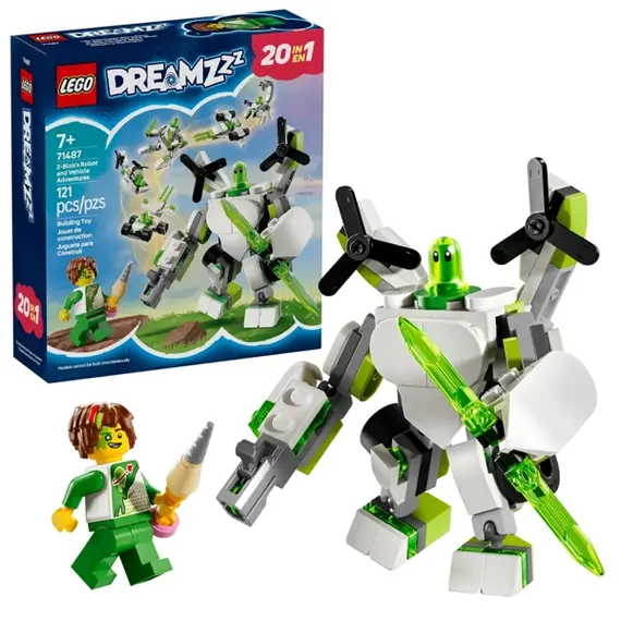 ლეგო LEGO Constructor DREAMZzz Z-Blob's Robot and Vehicle Adventures  - Primestore.ge