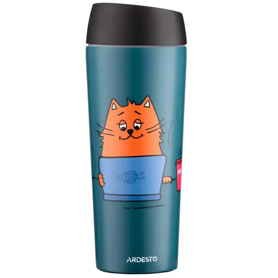 თერმოსი Ardesto AR2645CG Red Cat, 450ml, Thermos, Blue  - Primestore.ge