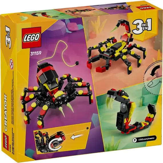 ლეგო LEGO Constructor Creator Wild Animal Surprising Spider , 5 image - Primestore.ge