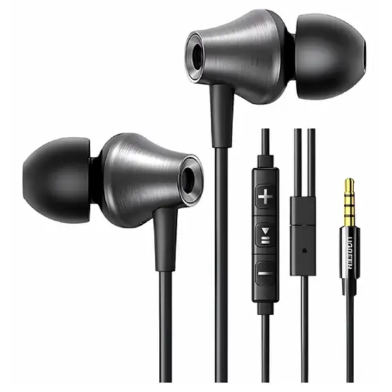 ყურსასმენი UGREEN EP105 (35753), In-Ear Headphones, Wired, 3.5mm, Black  - Primestore.ge