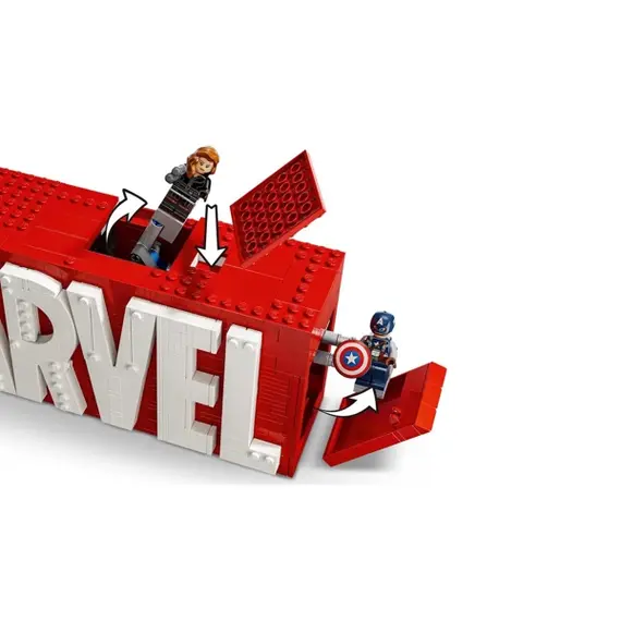 ლეგო LEGO Constructor Super Heroes MARVEL Logo & Minifigures , 4 image - Primestore.ge