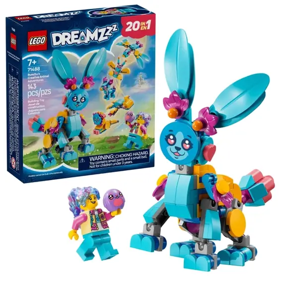 ლეგო LEGO Constructor DREAMZzz Bunchu's Creative Animal Adventures  - Primestore.ge