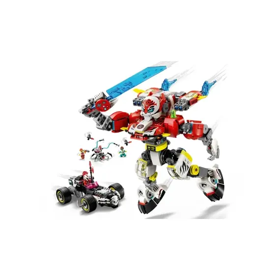 ლეგო LEGO Constructor DREAMZzz Cooper's Tiger Mech & Zero's Hot Rod Car , 4 image - Primestore.ge