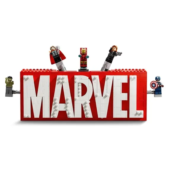 ლეგო LEGO Constructor Super Heroes MARVEL Logo & Minifigures , 5 image - Primestore.ge