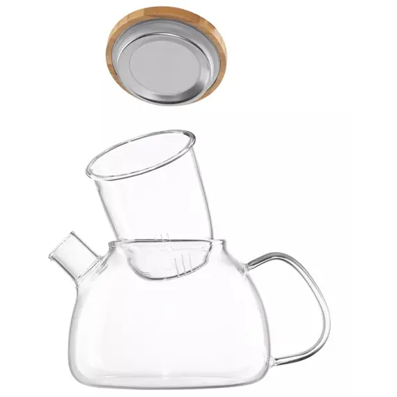 ჩაის დასაყენებელი Ardesto AR3010GF Midori, 1000ml, Teapot, Transparent , 3 image - Primestore.ge