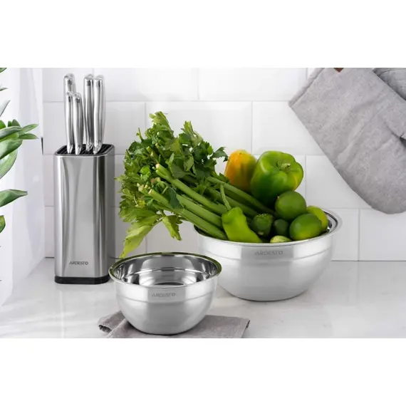 თასი Ardesto AR1626SS Gemini, 26cm, 4L, Bowl, Stainless Steel , 3 image - Primestore.ge
